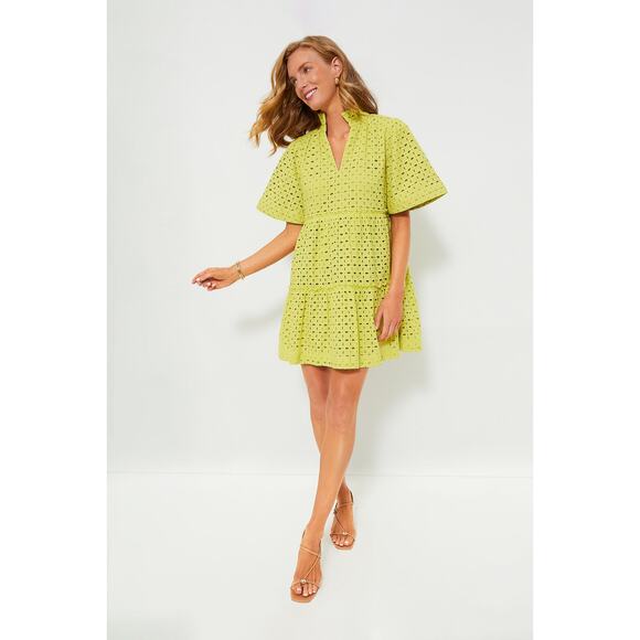 Tuckernuck Lime Eyelet Dress - Picture 2 of 10
